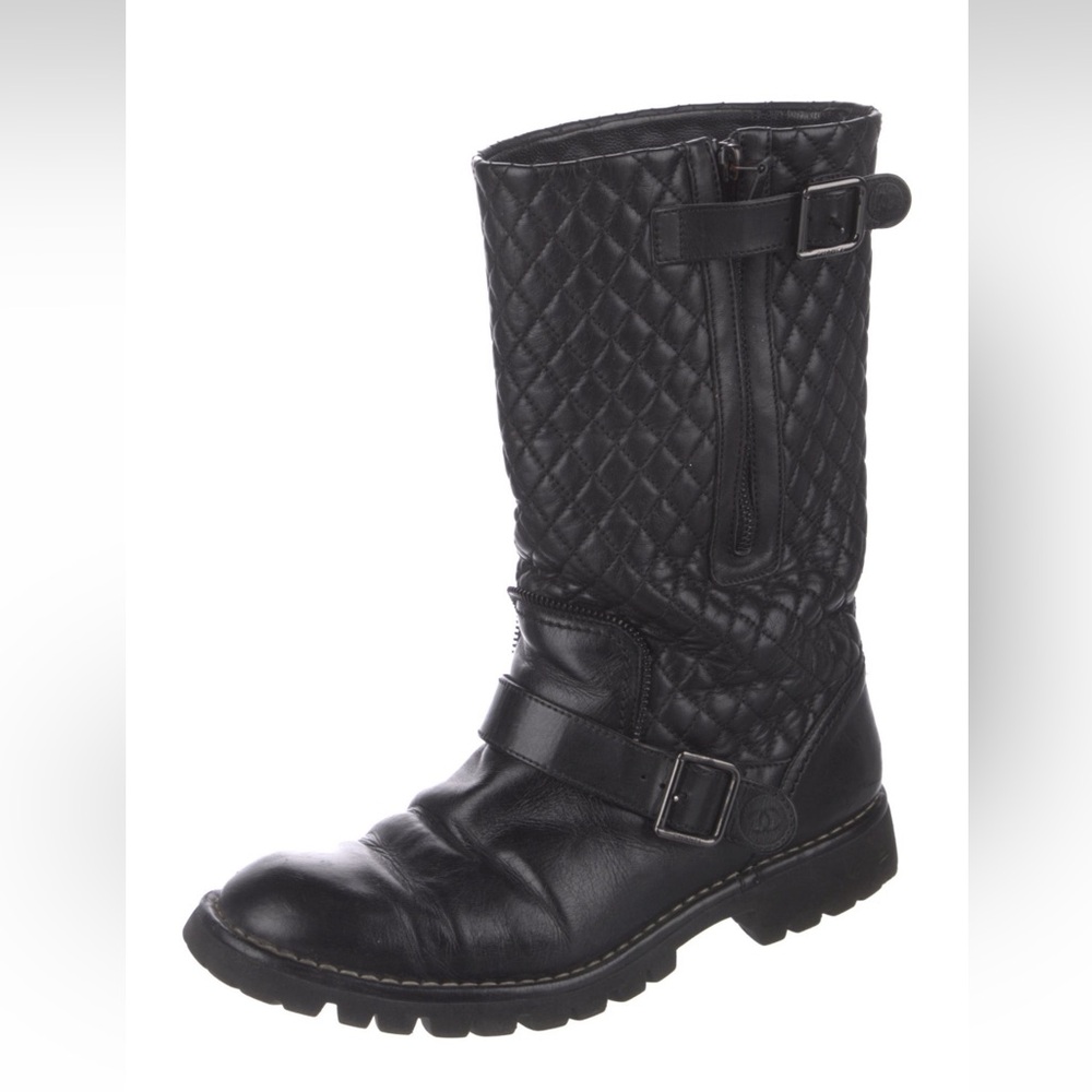 Authentic Chanel Biker Boots - Picture 2 of 7